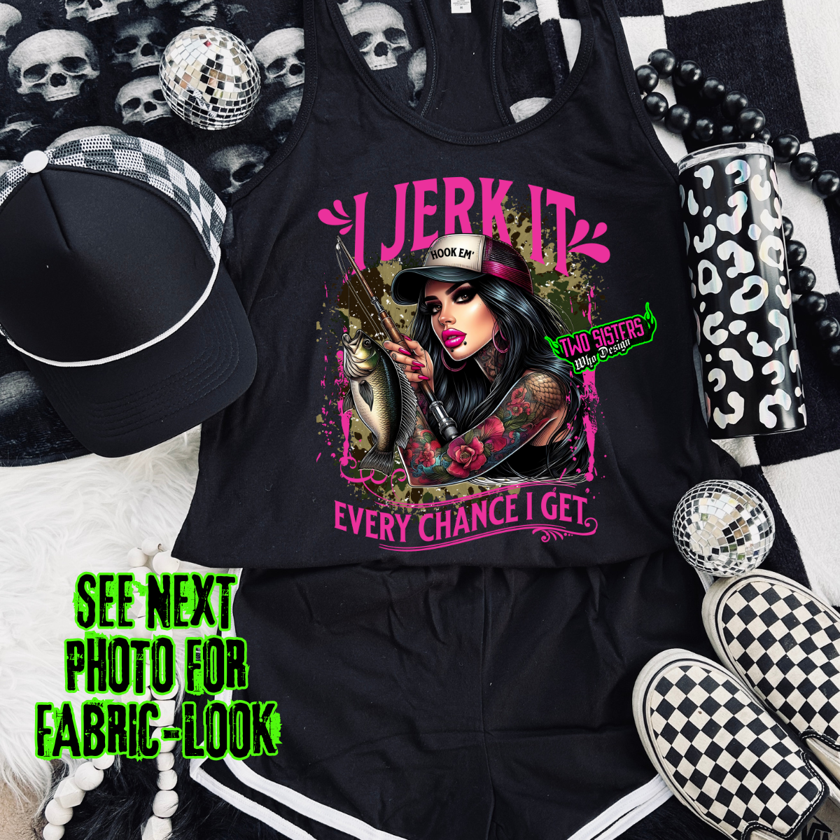 *EXCLUSIVE* I Jerk It Every Change I Get - Burnout Racer Back Tank Top