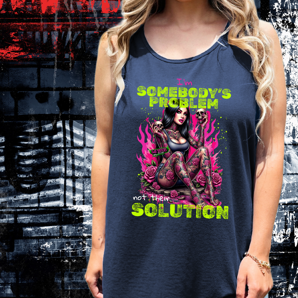 *EXCLUSIVE*- I am Somebody's Problem, Not Their Solution" CC True Navy T Shirt or Tank
