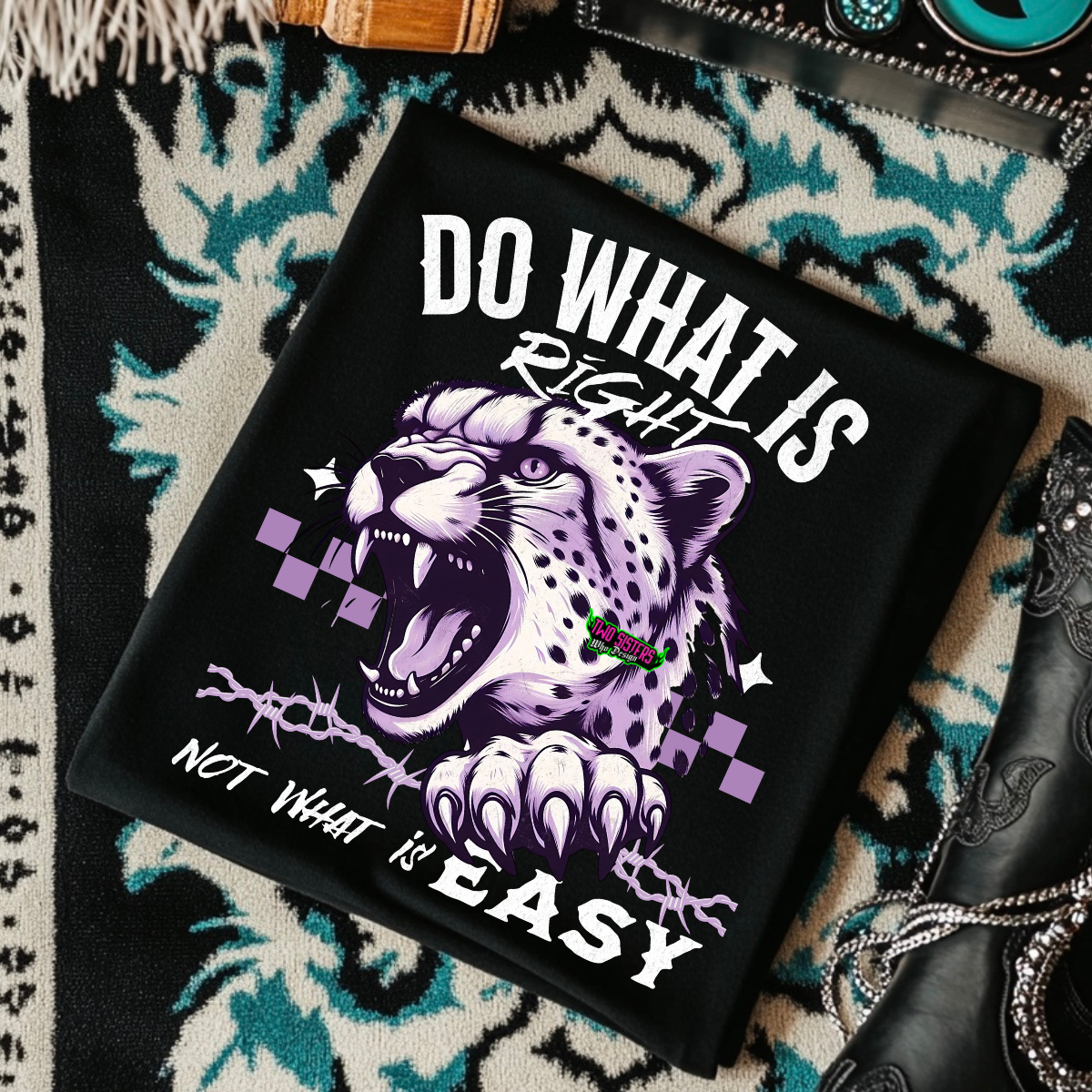 Do What is Right Now What is Easy - Black Mineral Wash TShirt, Black Rocker Tank, Sweatshirt, Hoodie, or Zip Up Hoodie