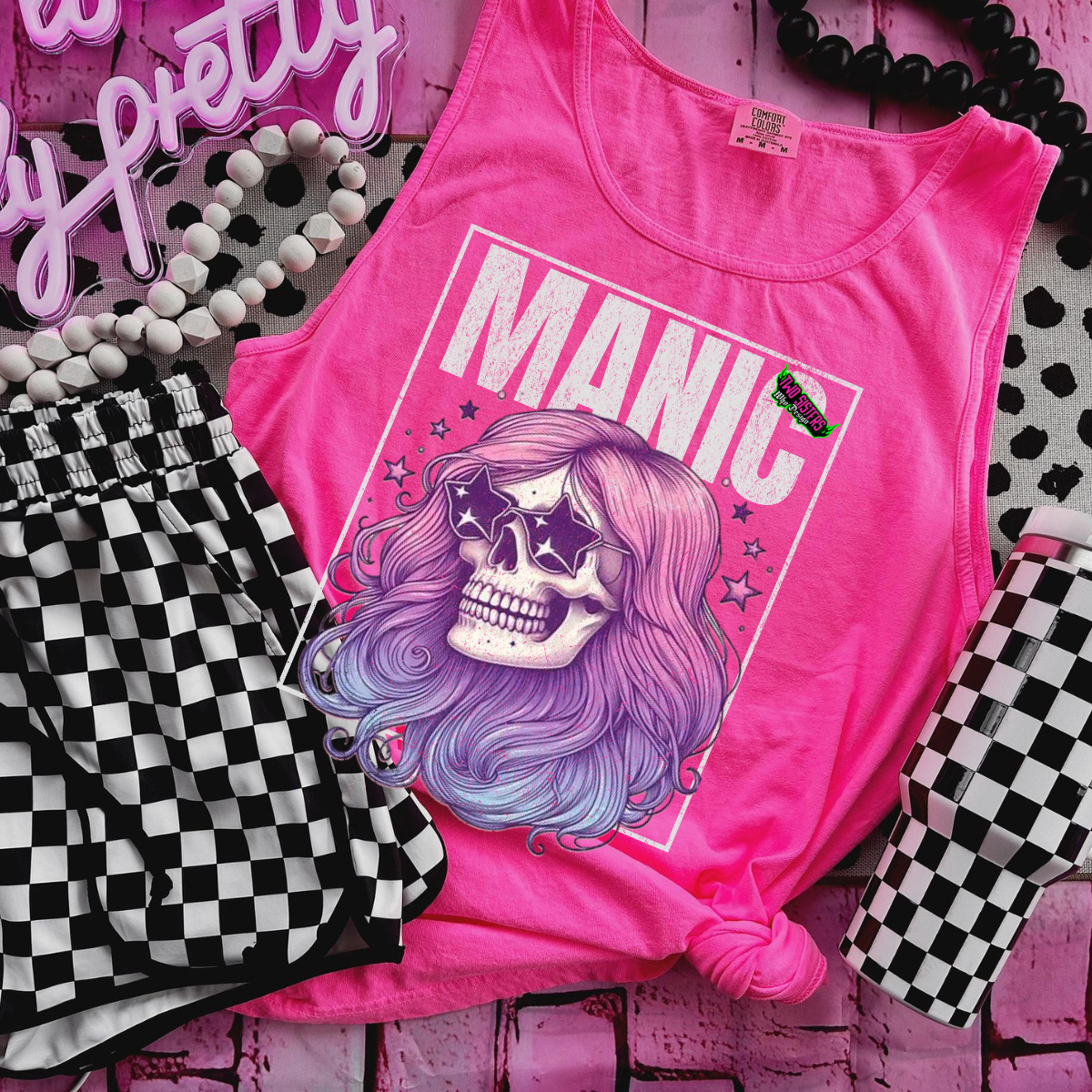 Manic - Neon Pink or Black