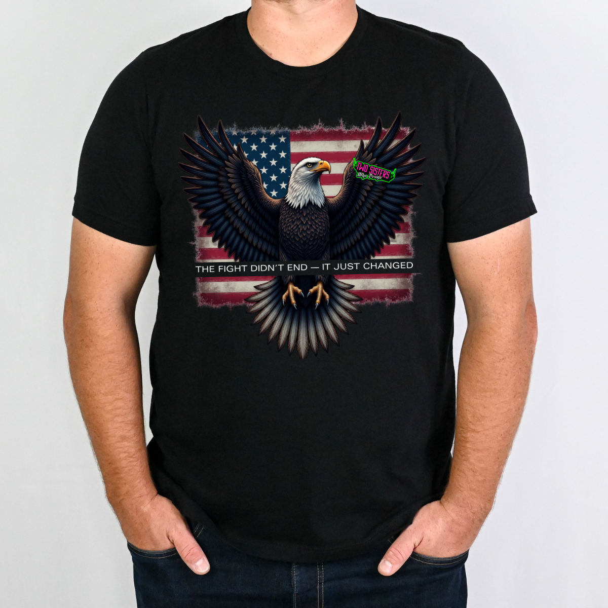 LIMITED EDITION VETERAN'S DAY: The Fight Didn't End, It Just Changed Graphic TShirt + Trucker Hat
