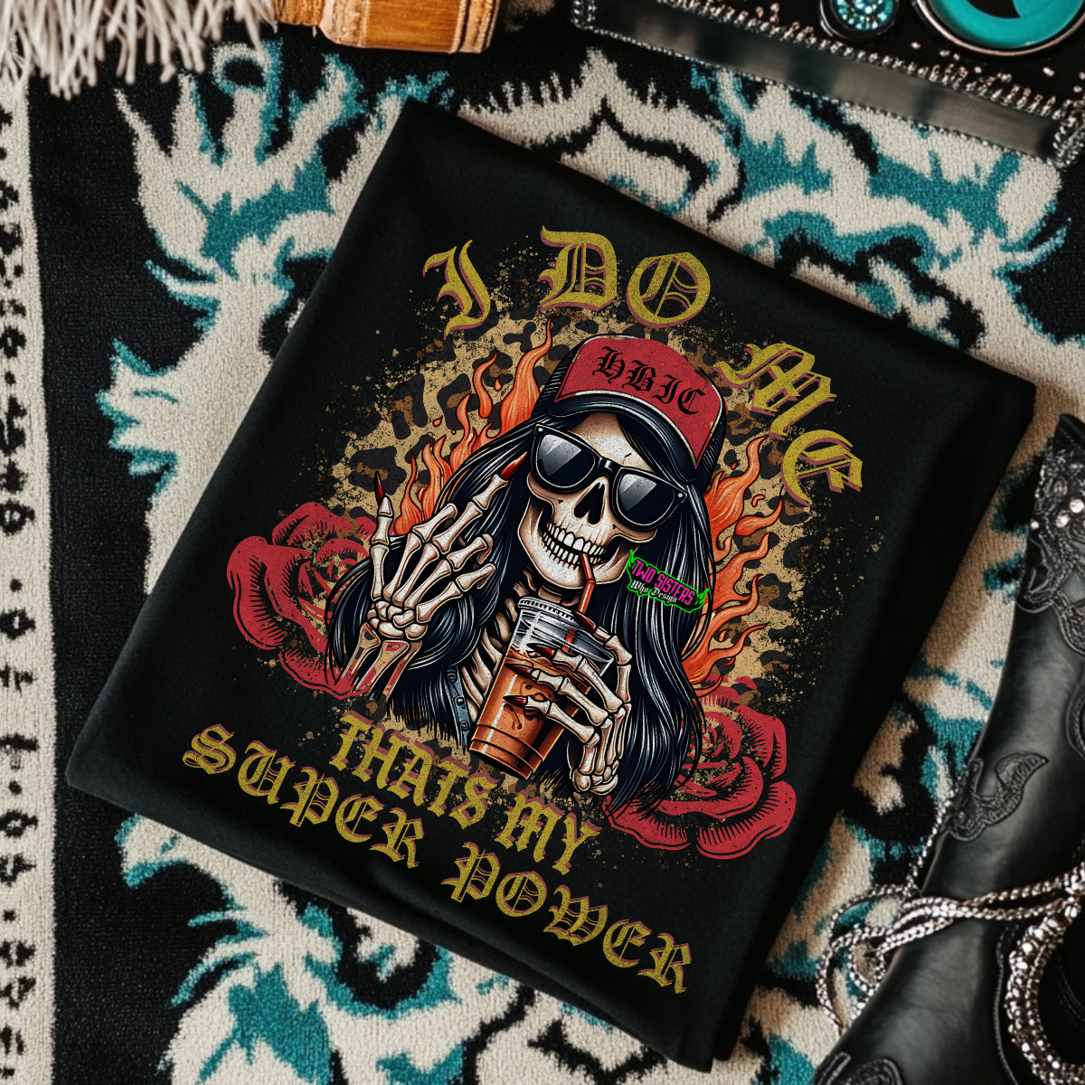 I Do Me, That's My Super Power - Black Mineral Wash TShirt, Black Rocker Tank, Sweatshirt, Hoodie, or Zip Up Hoodie