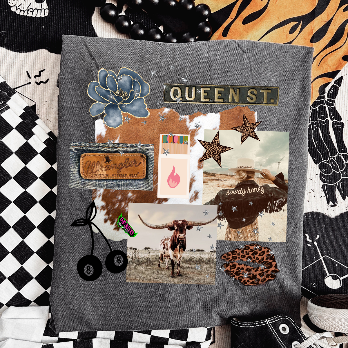 Trendy Collage Goth _ Western - CC Pepper TShirt