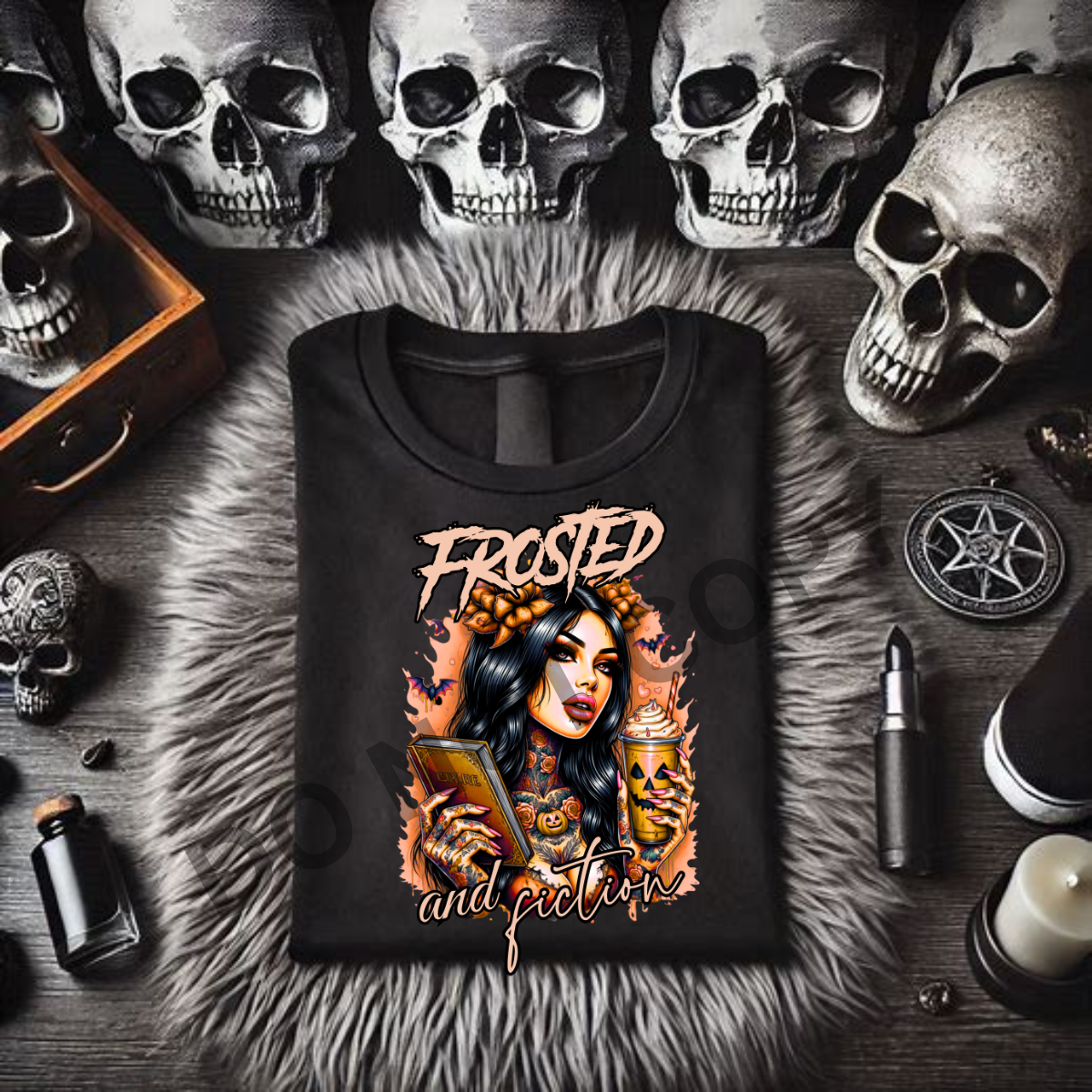 *EXCLUSIVE*FROSTED AND FICTION - Black Mineral Wash TShirt, Black Rocker Tank, Sweatshirt, Hoodie, or Zip Up Hoodie