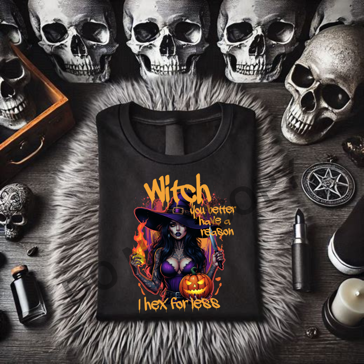 *EXCLUSIVE*WITCH YOU BETTER HAVE A REASON, I HEX FOR LESS - Black Mineral Wash TShirt, Black Rocker Tank, Sweatshirt, Hoodie, or Zip Up Hoodie