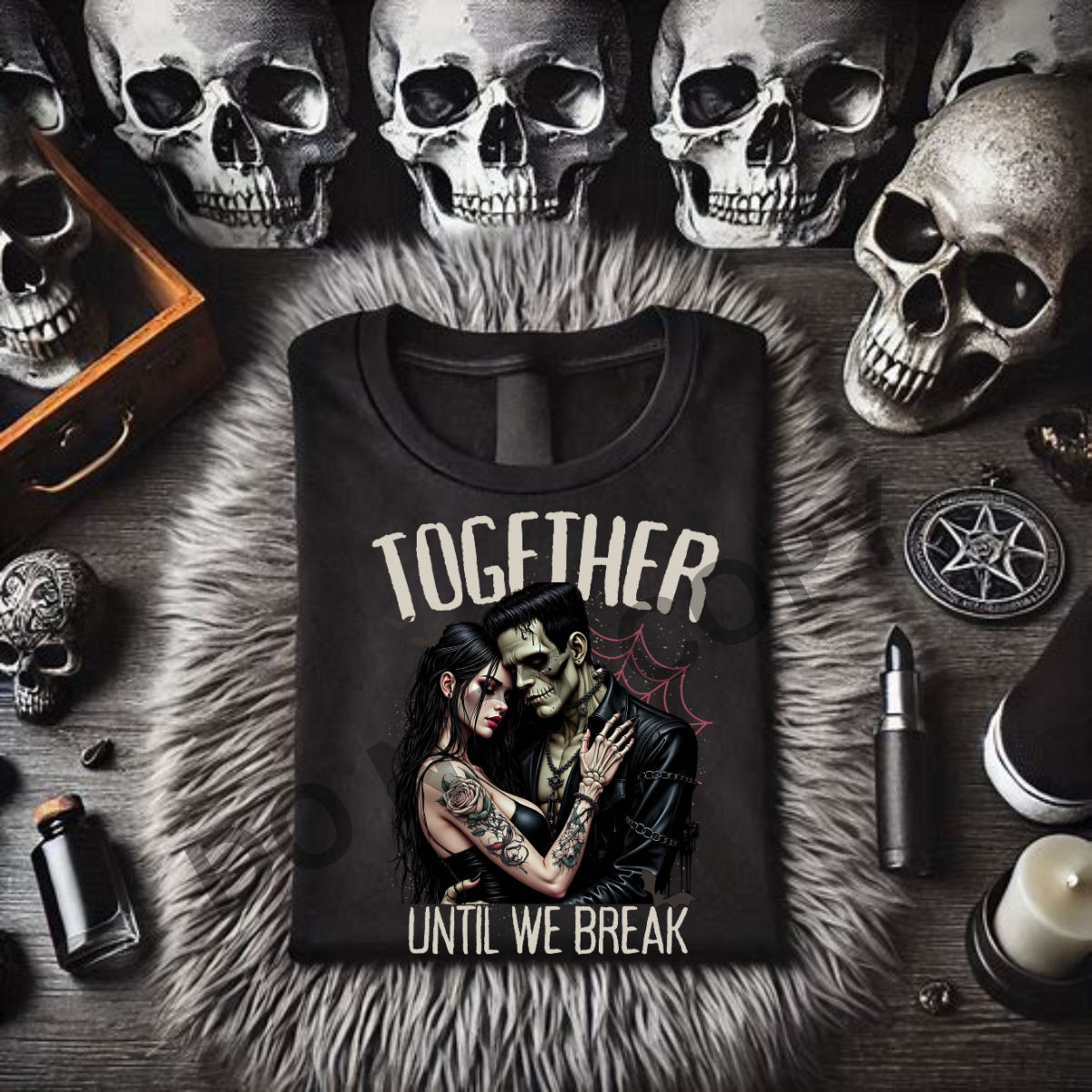 *EXCLUSIVE*TOGETHER UNTIL WE BREAK - Black Mineral Wash TShirt, Black Rocker Tank, Sweatshirt, Hoodie, or Zip Up Hoodie