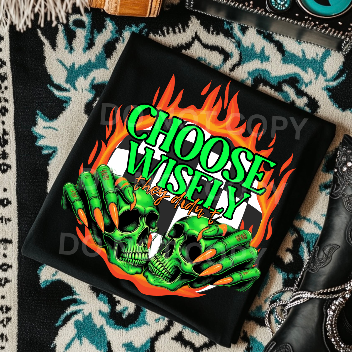 *EXCLUSIVE*CHOOSE WISELY - THEY DIDN'T - Black Mineral Wash TShirt, Black Rocker Tank, Sweatshirt, Hoodie, or Zip Up Hoodie