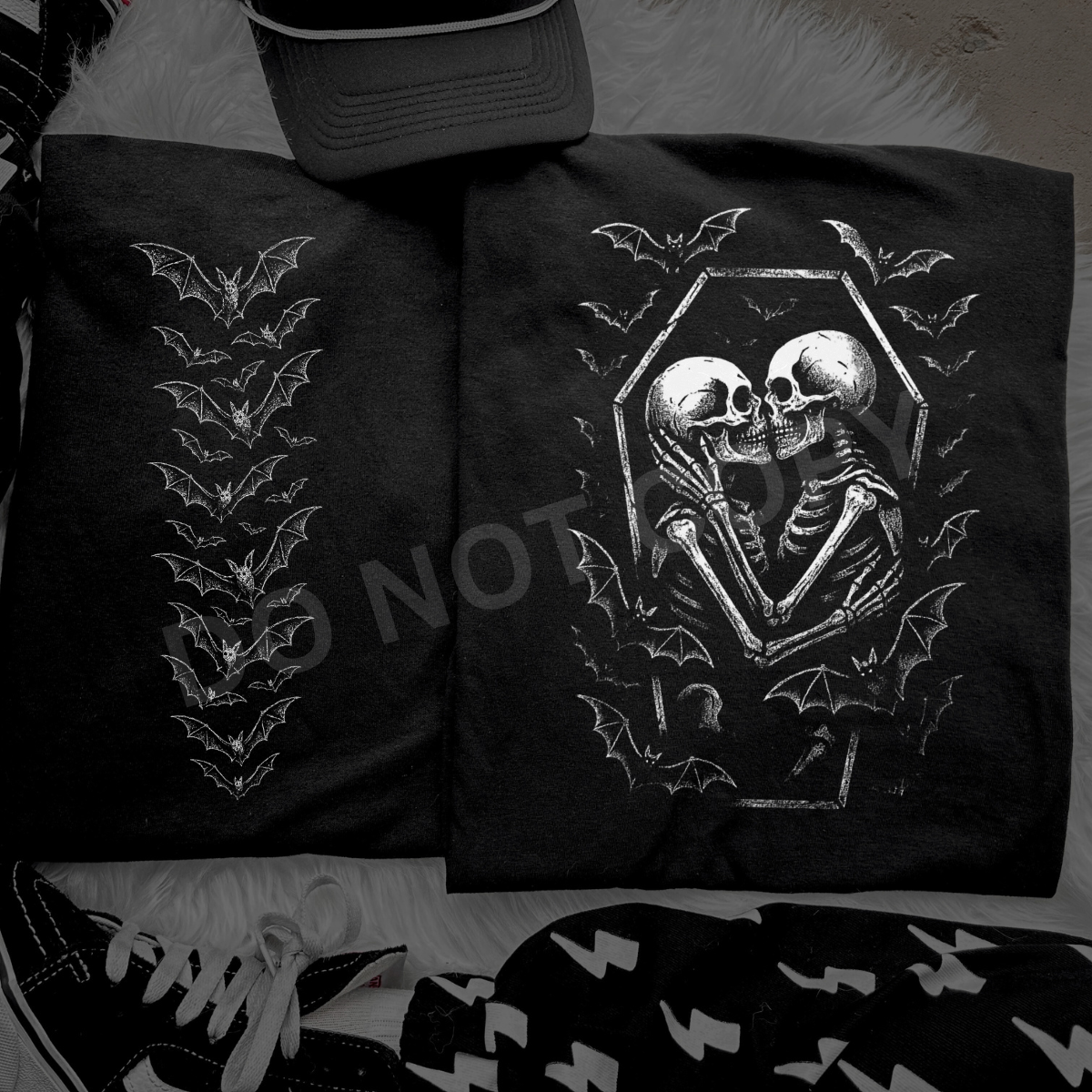 The Lovers All White Edgy Black TShirt, Sweatshirt or Hoodie