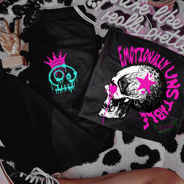 **BUY INDIVIDUALLY**Emotionally Unstable & Beautiful Chaos Mix & Match Sweatpants Set