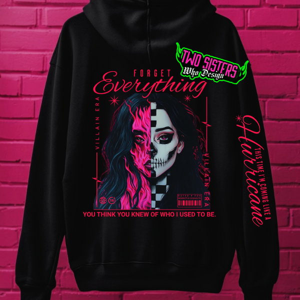 ***BUY INDIVIDUALLY******EXCLUSIVE***Forget Everything You Thought You Knew BACK GRAPHIC Black Hoodie + Joggers