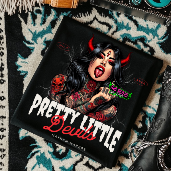 ***EXCLUSIVE***Pretty Little Devils - Coyote Brown or Black TShirt, Sweatshirt, Hoodie, or Zip Up Hoodie