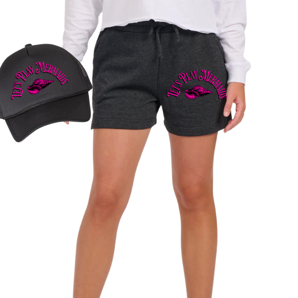 *BUY INDIVIDUALLY* Black TShirt or Cropped TShirt - Trucker Hat - Shorts