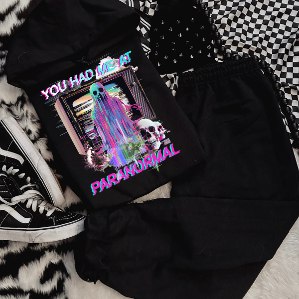 You Had Me At Paranormal Black or Purple Hoodie