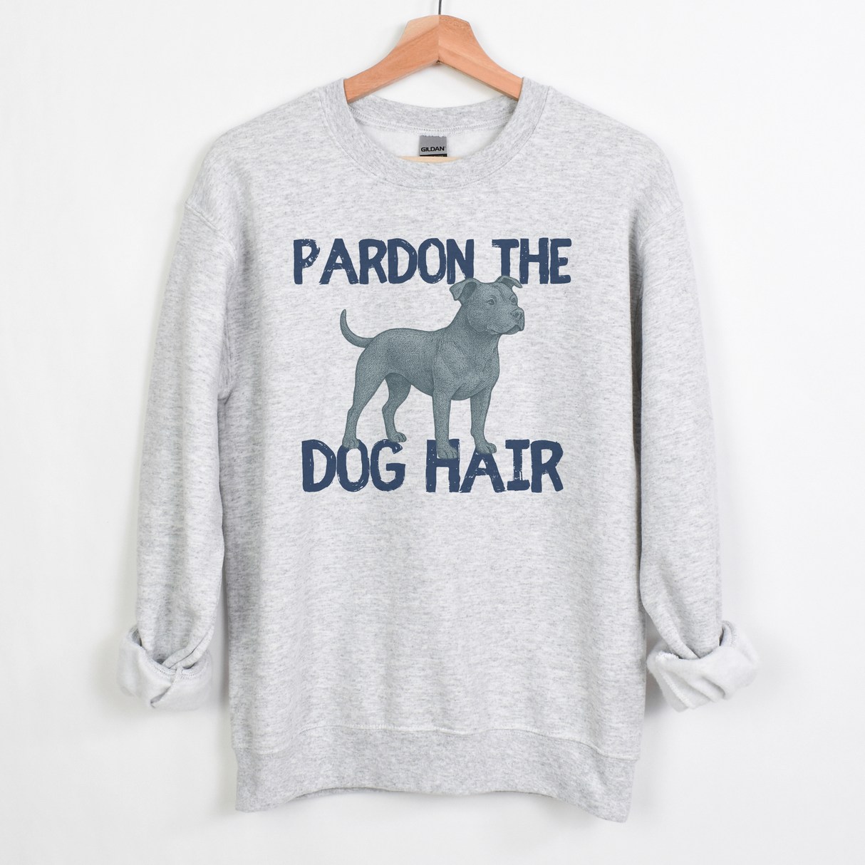 PITBULL PARDON THE DOG HAIR