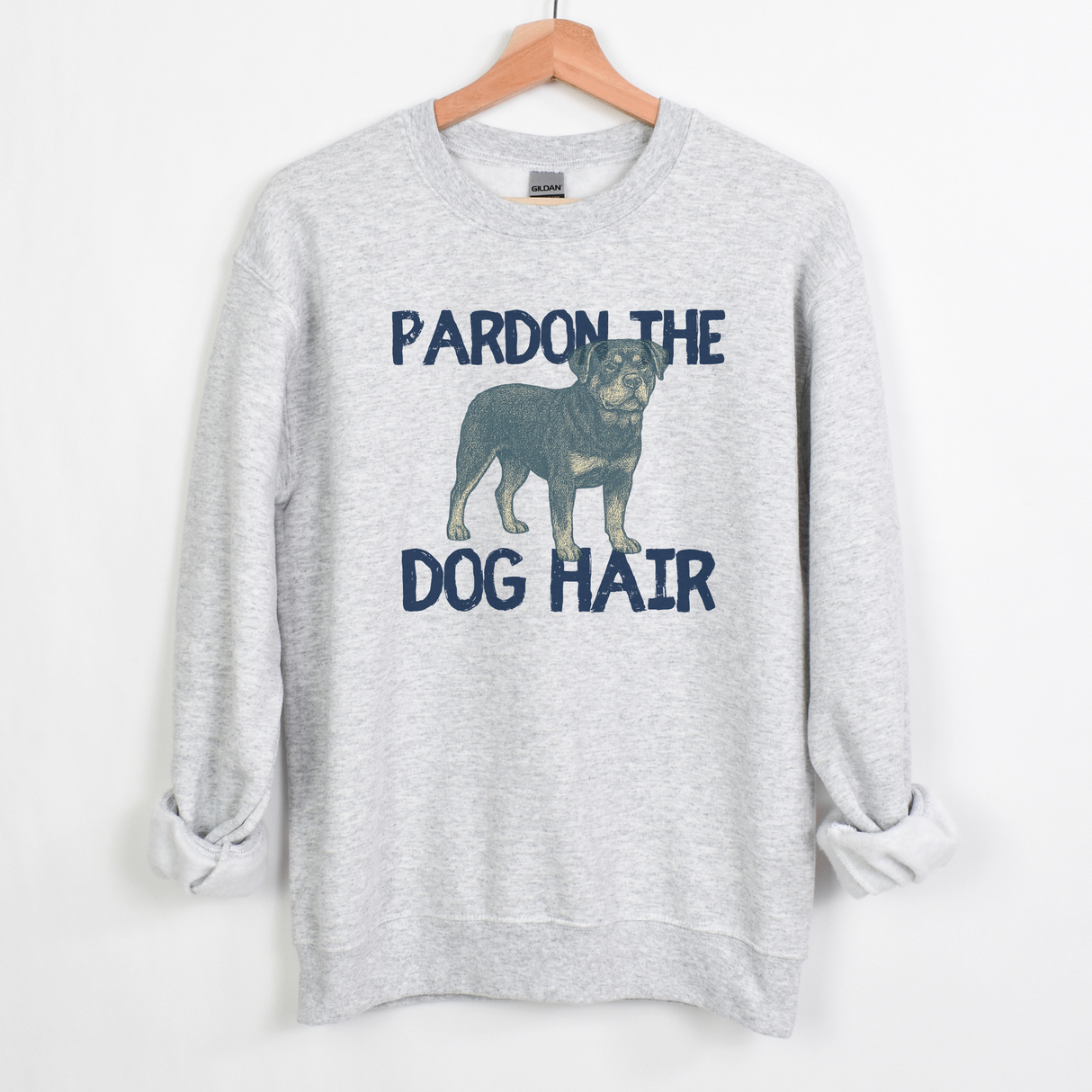 ROTTWEILER PARDON THE DOG HAIR