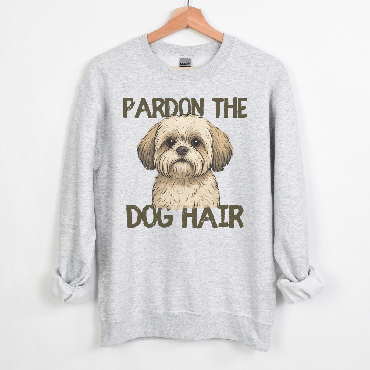 SHIH TZU PARDON THE DOG HAIR