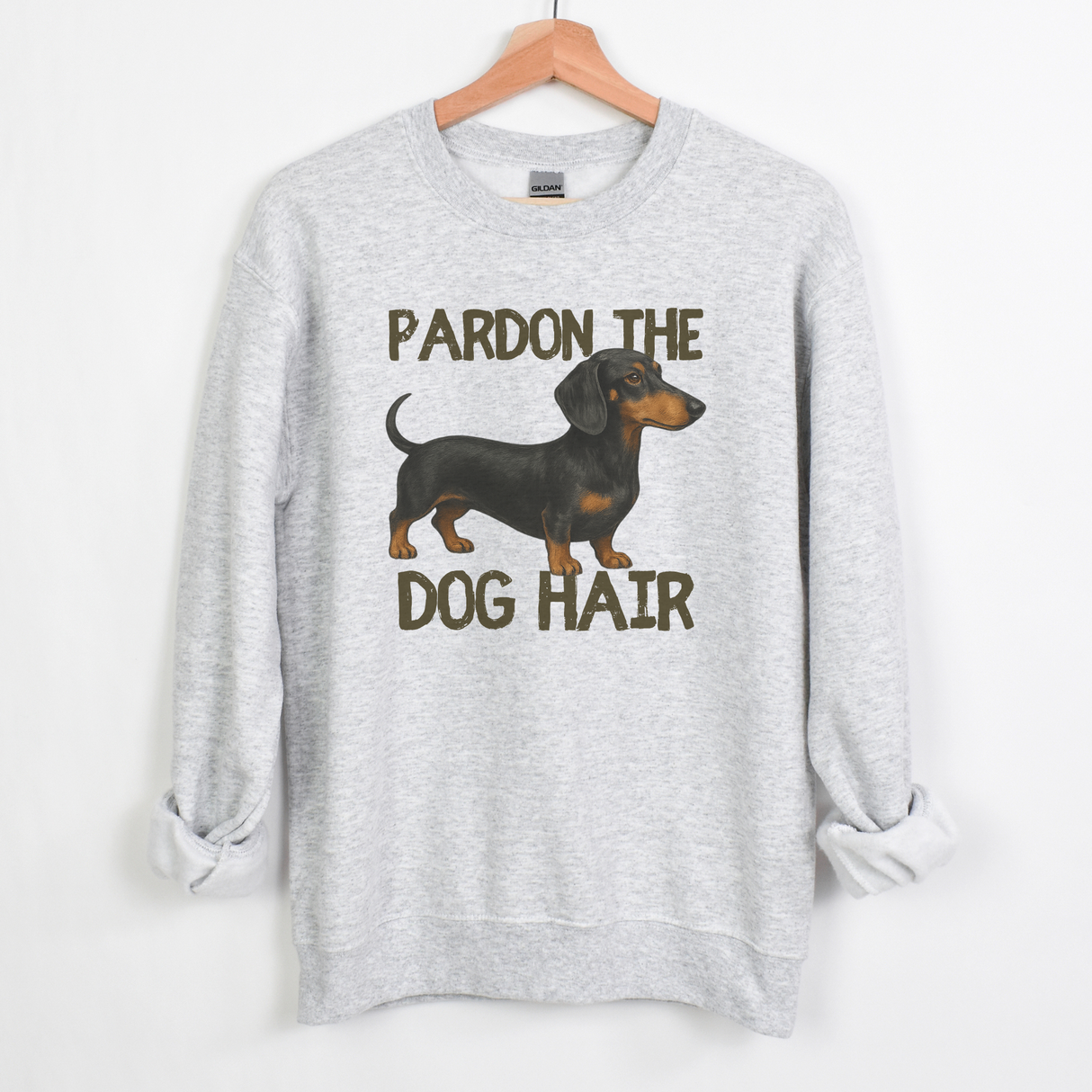 DACHSHUND PARDON THE DOG HAIR