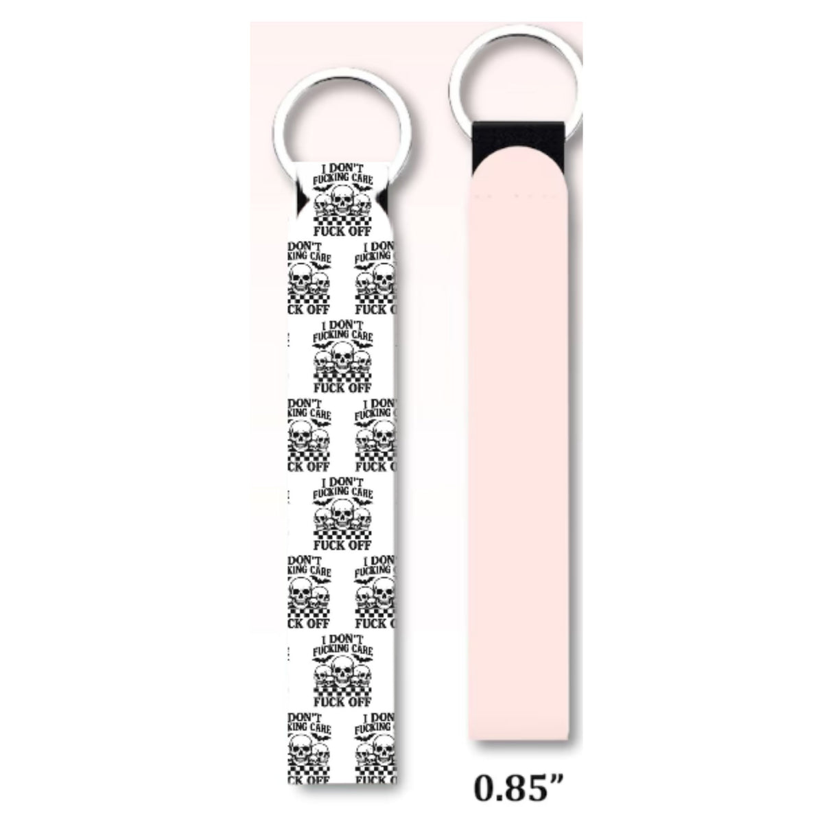 I DON'T FUCKING CARE KEYCHAIN WRISTLET