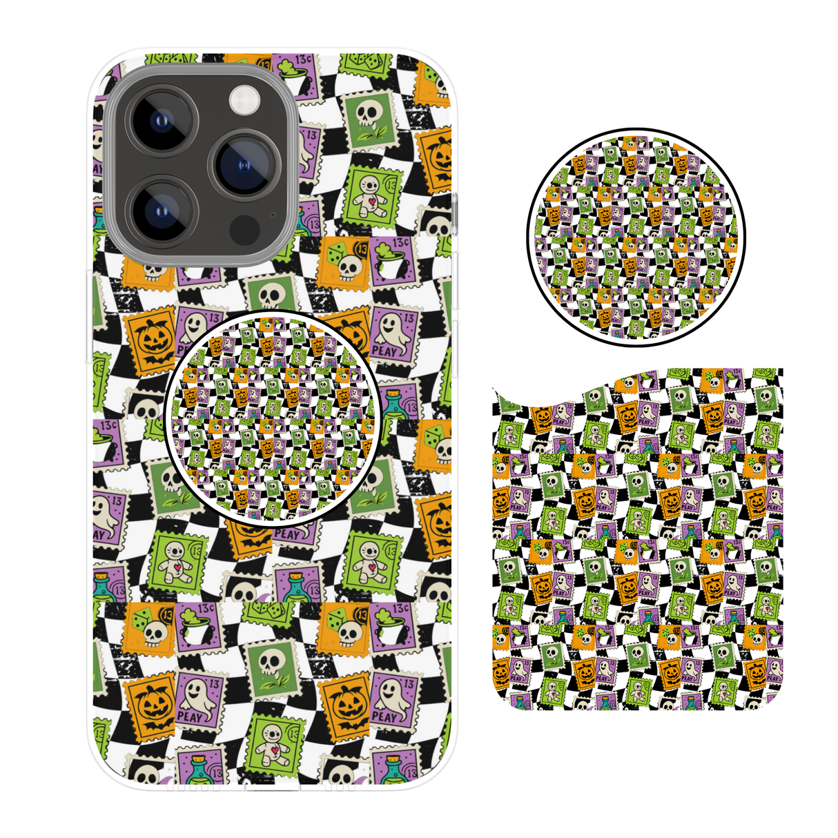 CUTE STAMP POP SOCKET and/or CARD HOLDER