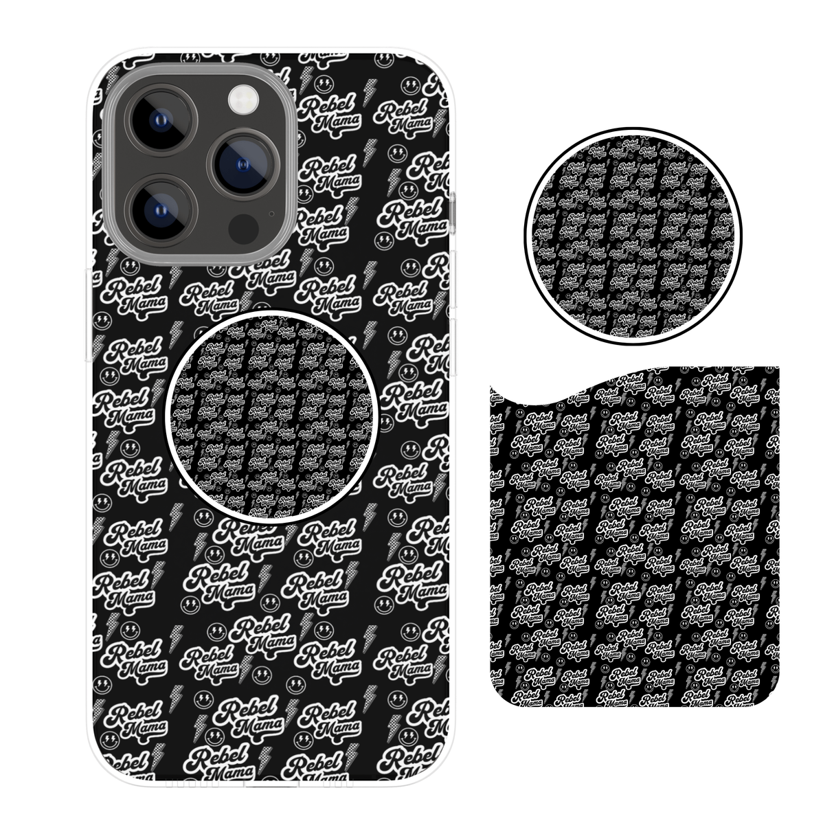 REBEL MAMA POP SOCKET and/or CARD HOLDER