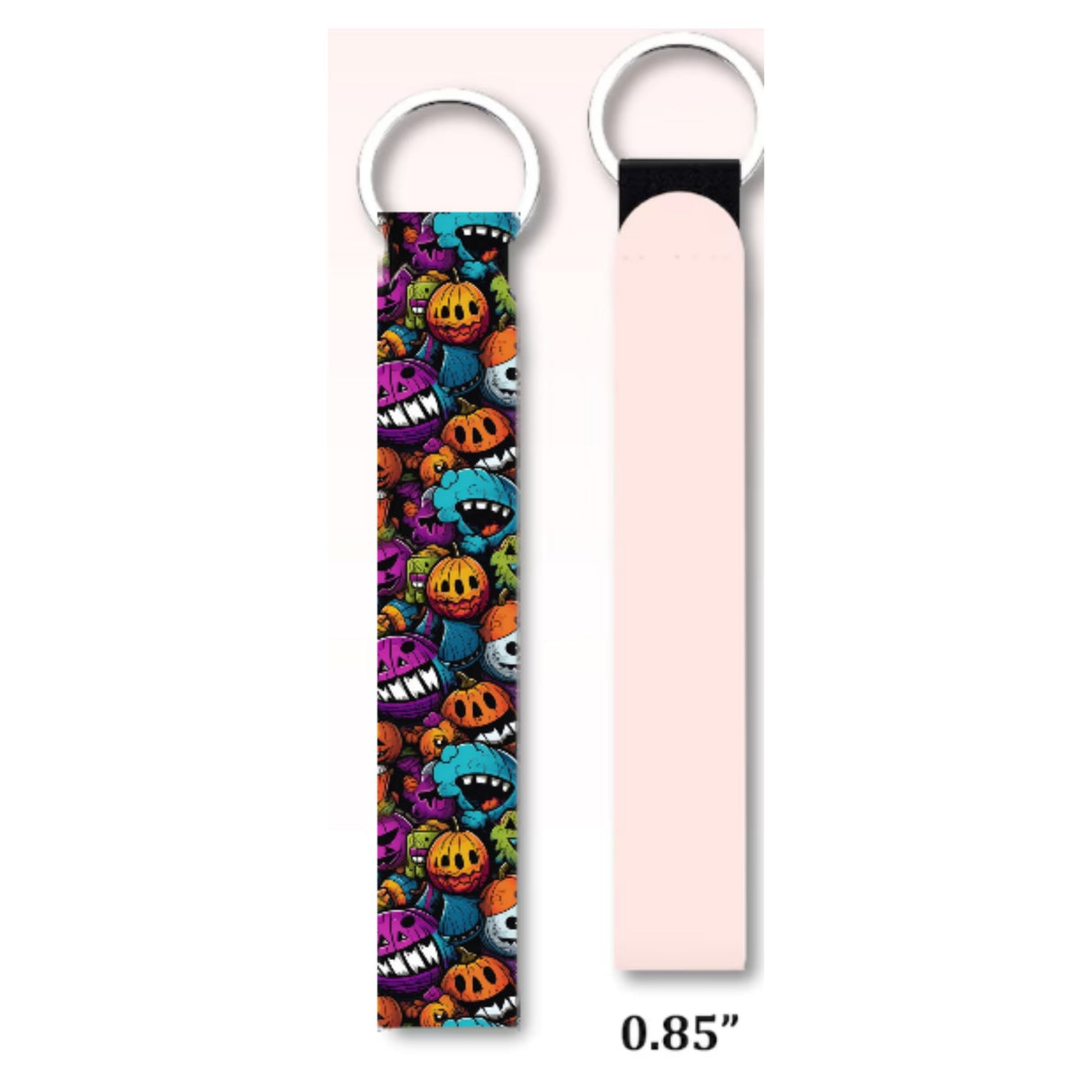 CUTE COLORFUL MONSTER KEYCHAIN WRISTLET