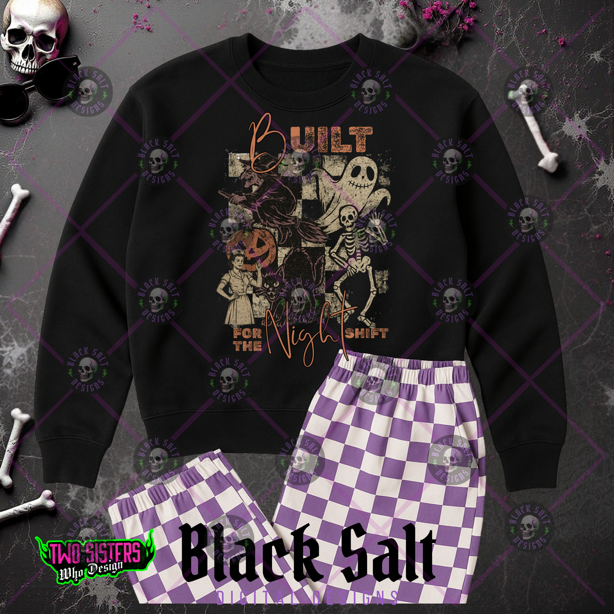 BUILT FOR THE NIGHT SHIFT NURSE HALLOWEEN