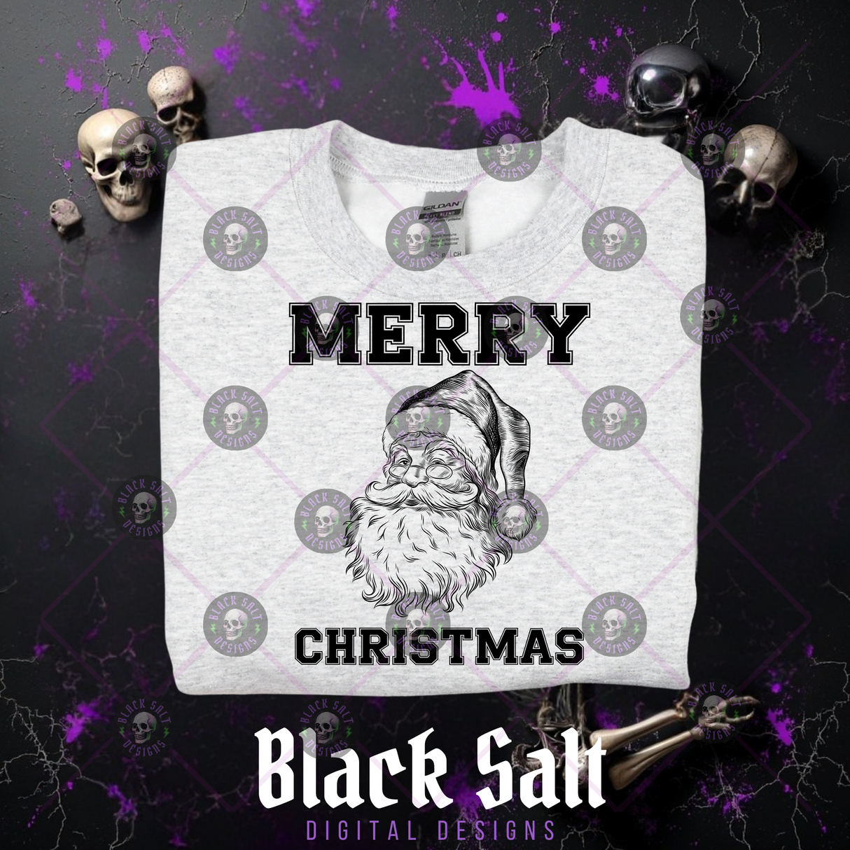 MERRY CHRISTMAS ALL BLACK AND WHITE