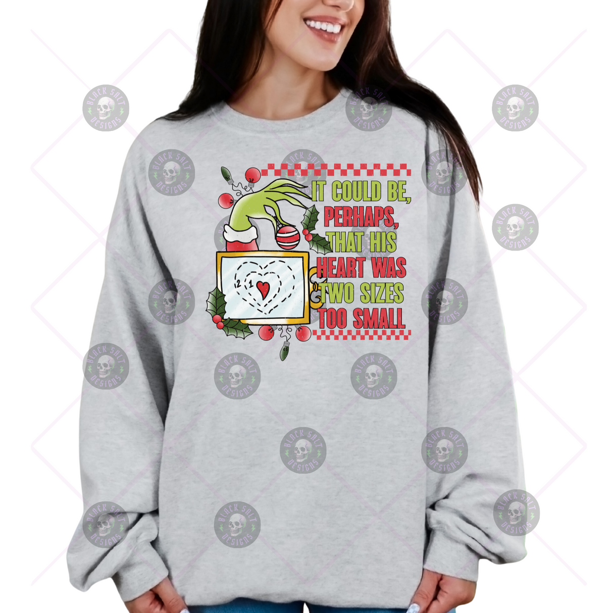 IT COULE BE HIS HEART IS TWO SIZES TOO SMALL CHRISTMAS