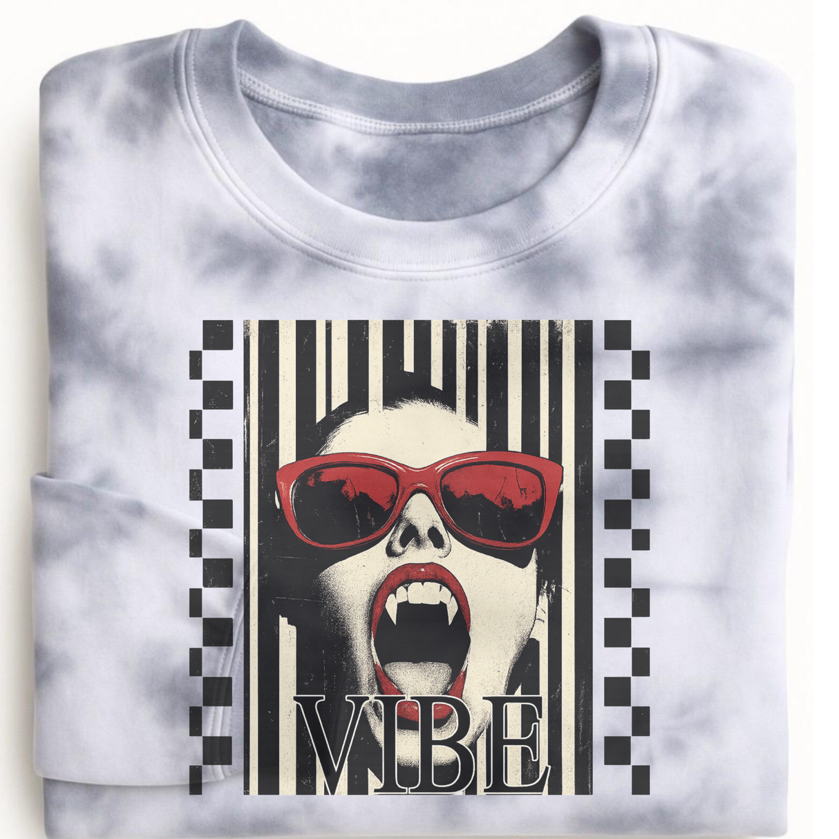 VIBE MARBLED GREY SWEATSHIRT