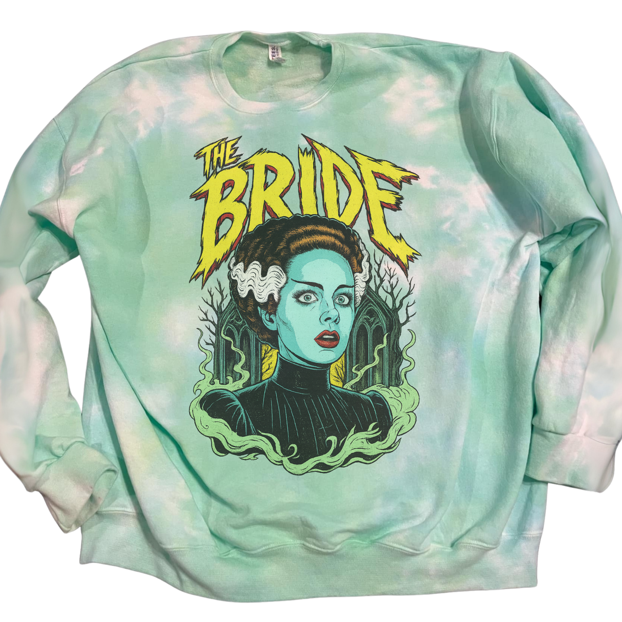THE BRIDE *YELLOW* TEAL AND GREEN TIE DYE