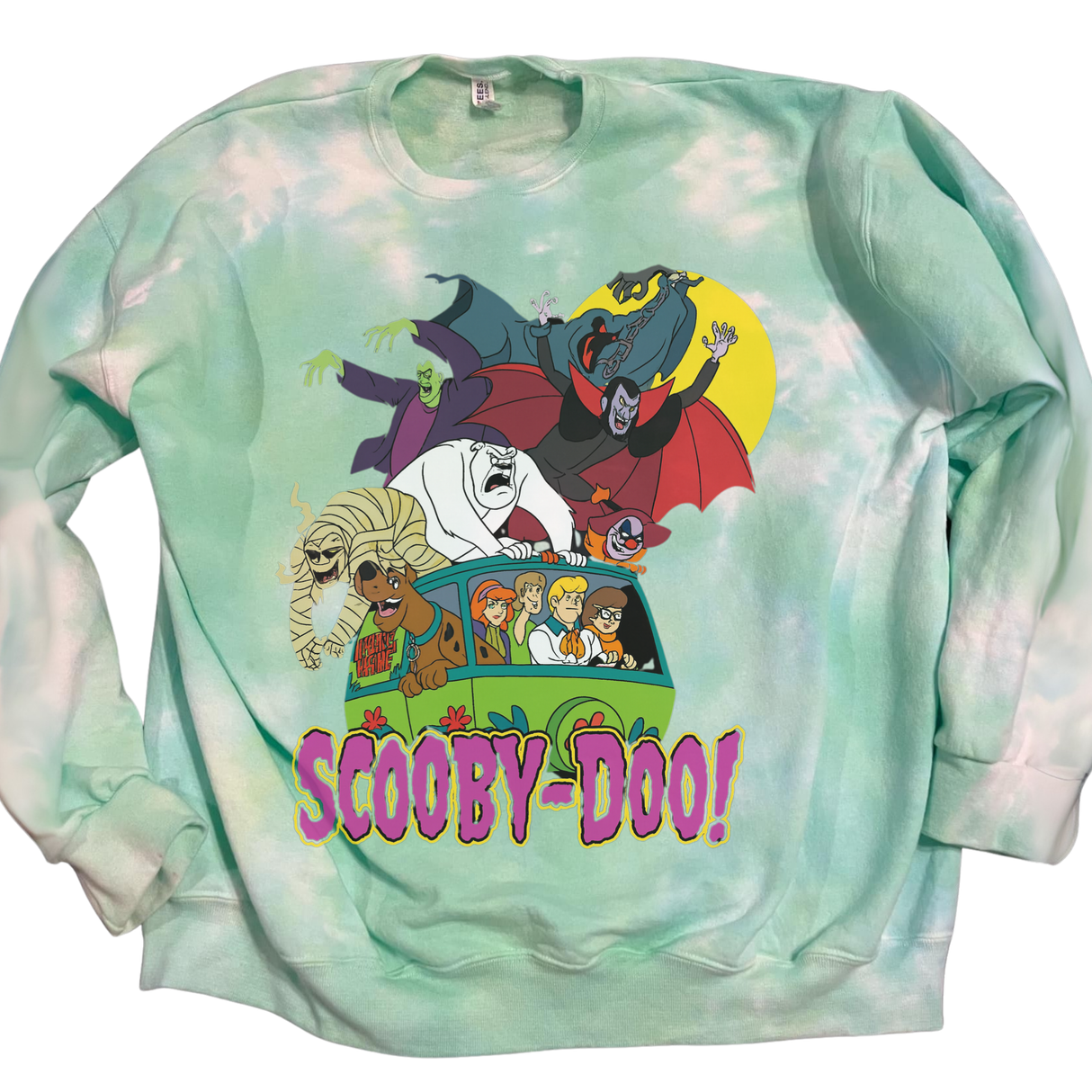 CHARACTER VAN *DOO* Teal and Green Tie Dye