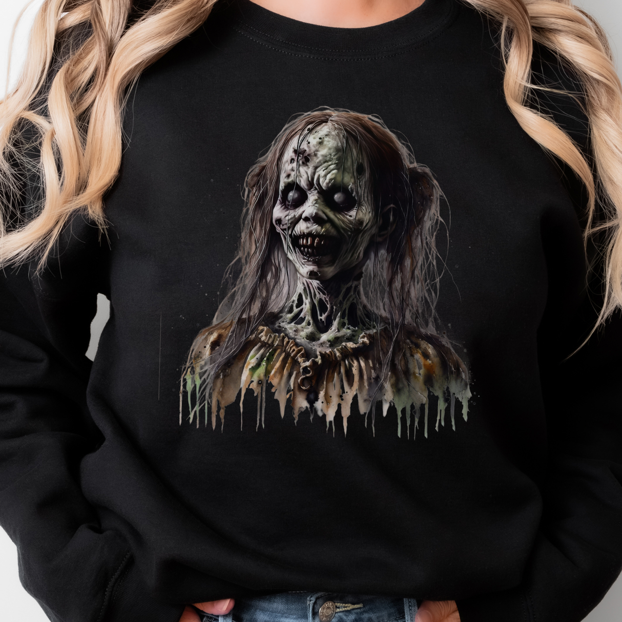 125. CREEPY DOLL WITH PONY TAILS