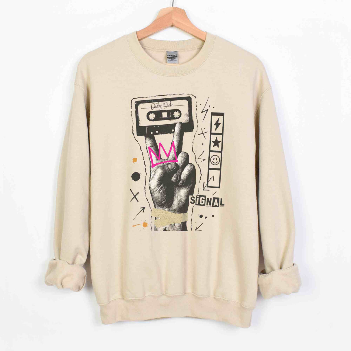 GRUNGE CASSETTE PLAYER SWEATSHIRT