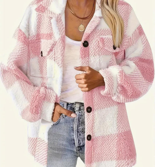 Pink Plaid Jacket