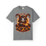 Fiery Sagittarius Skull Archer T-shirt | Zodiac Archer Graphic Tee