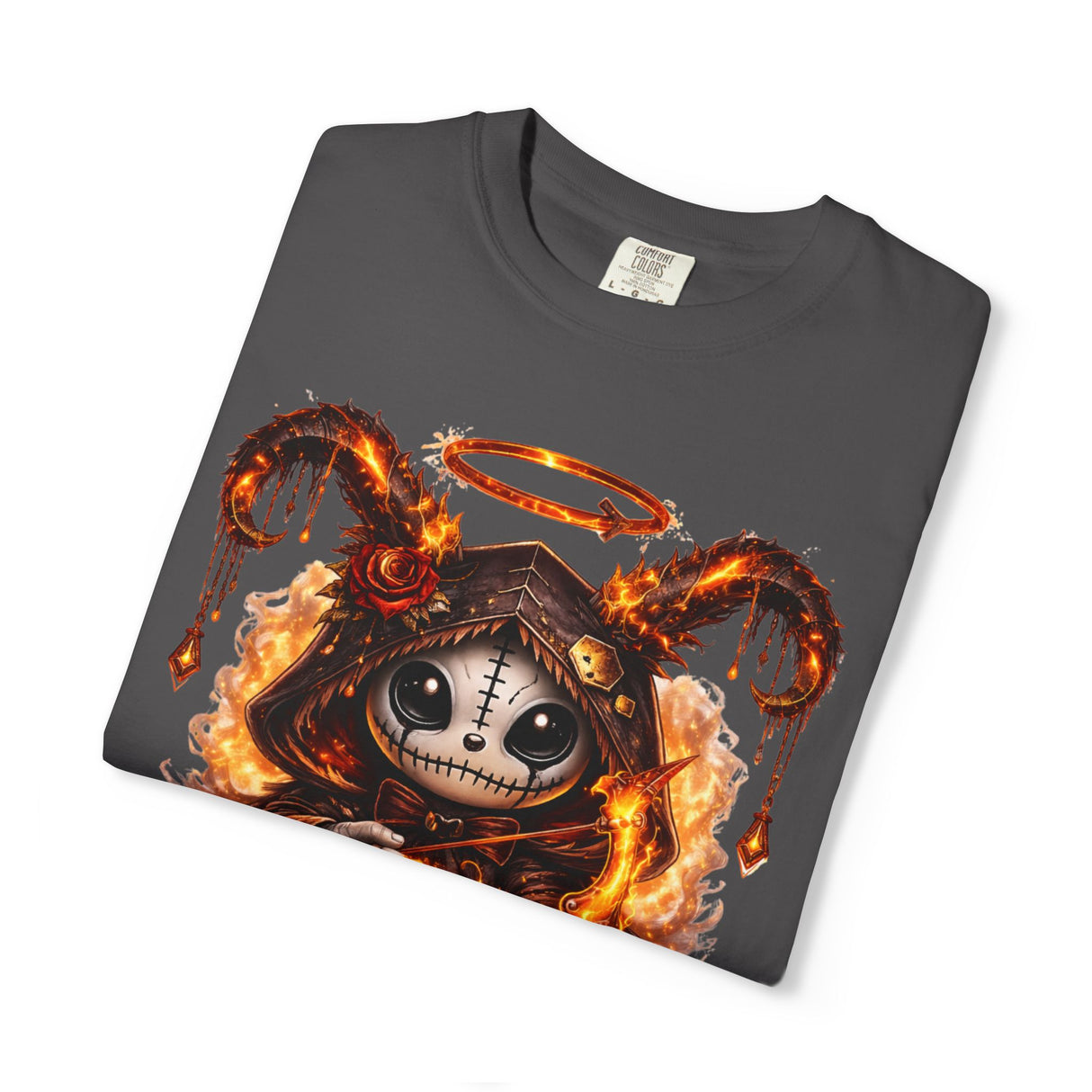 Fiery Sagittarius Skull Archer T-shirt | Zodiac Archer Graphic Tee