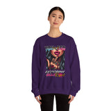 You Ego, Self Respect sweatshirt | Graphic woman flipping middle finger, neon text