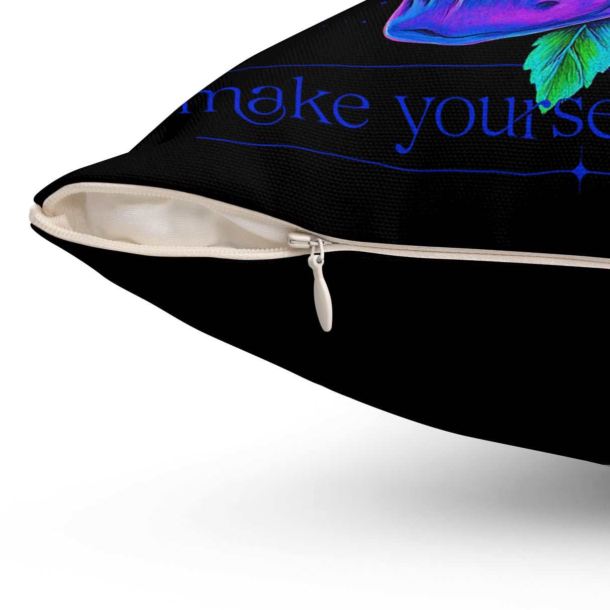 Colorful Skull Decor Pillow - 'Selfless: Make Your Life Extraordinary'