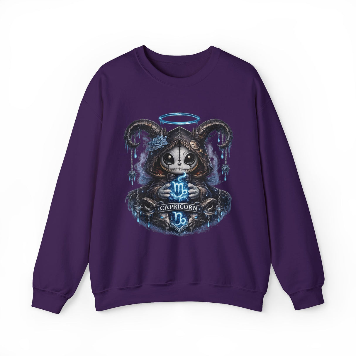 Capricorn Grim Reaper Zodiac sweatshirt | Cute Gothic Astrology Hoodie Alternative