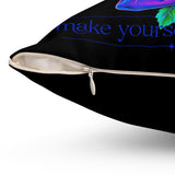 Colorful Skull Decor Pillow - 'Selfless: Make Your Life Extraordinary'