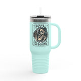 "Normal is Boring" Insulated Travel Mug, 40oz - Fun & Unique Design for Coffee Lovers