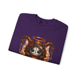 Leo Zodiac Skeleton Jester Crewneck Sweatshirt | Astrological Scorpio Style