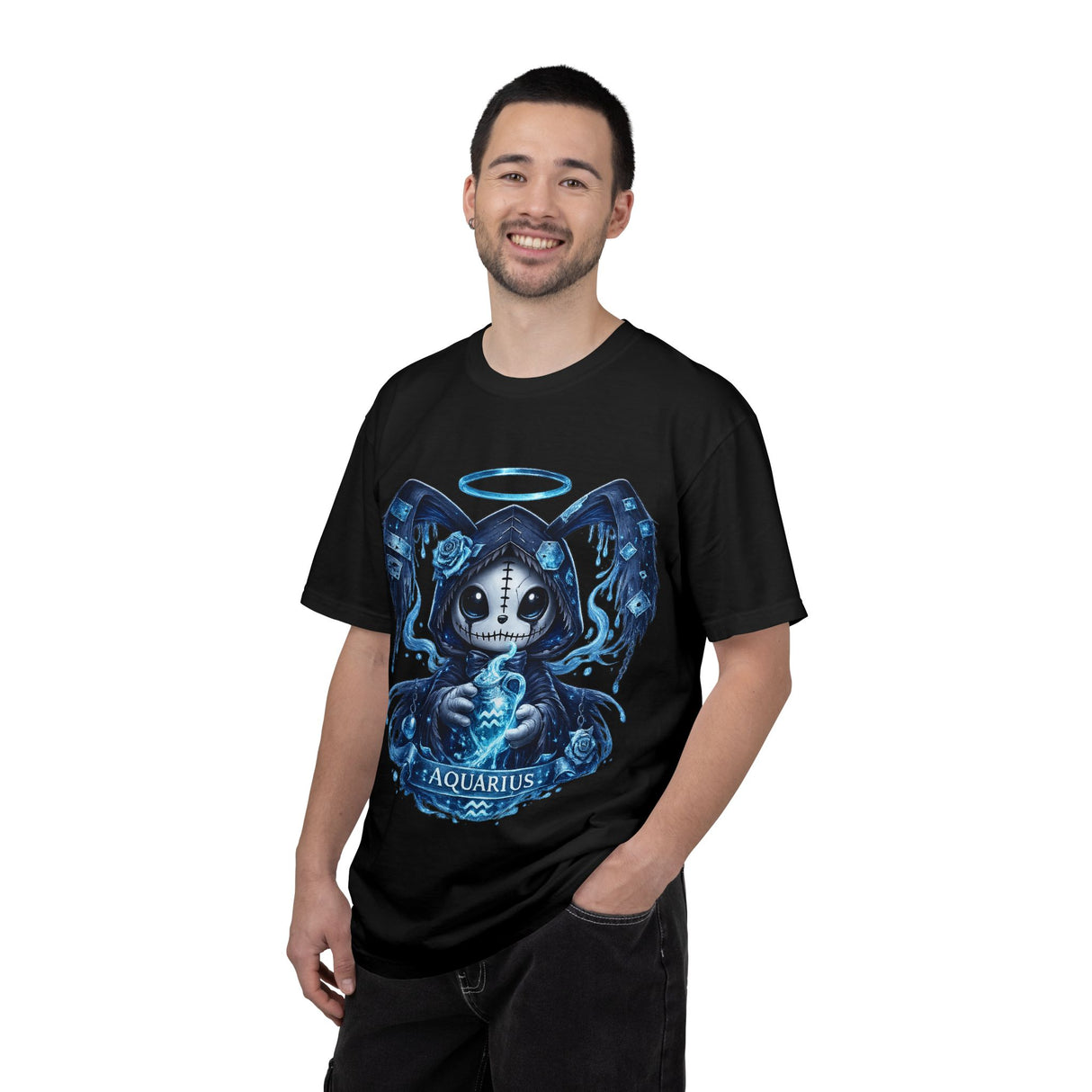 Aquarius Grim Reaper Zodiac shirt | T-Shirt