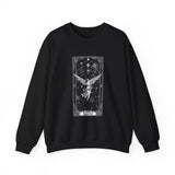 Tarot Angel Illustration Sweatshirt | Mystic Celestial Graphic Crewneck