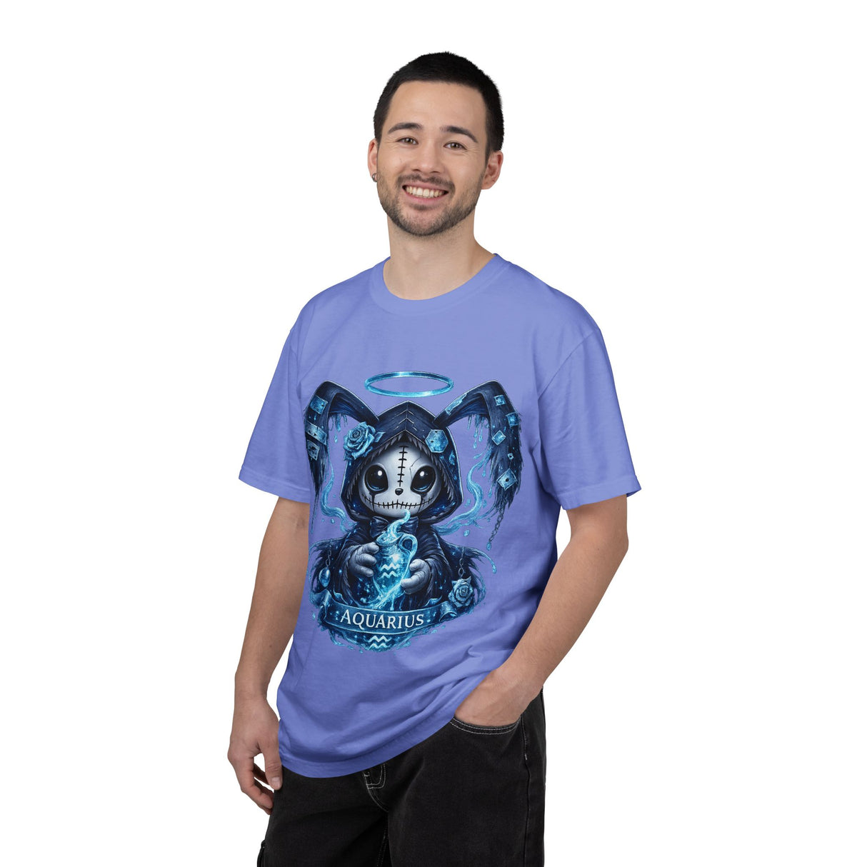 Aquarius Grim Reaper Zodiac shirt | T-Shirt
