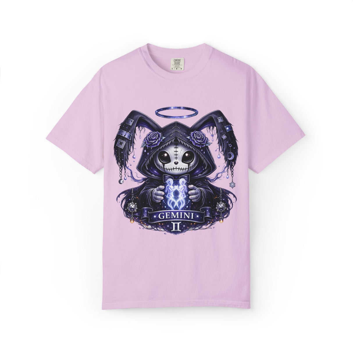 Gemini Skull Reaper T-shirt | Zodiac Twins Illustration