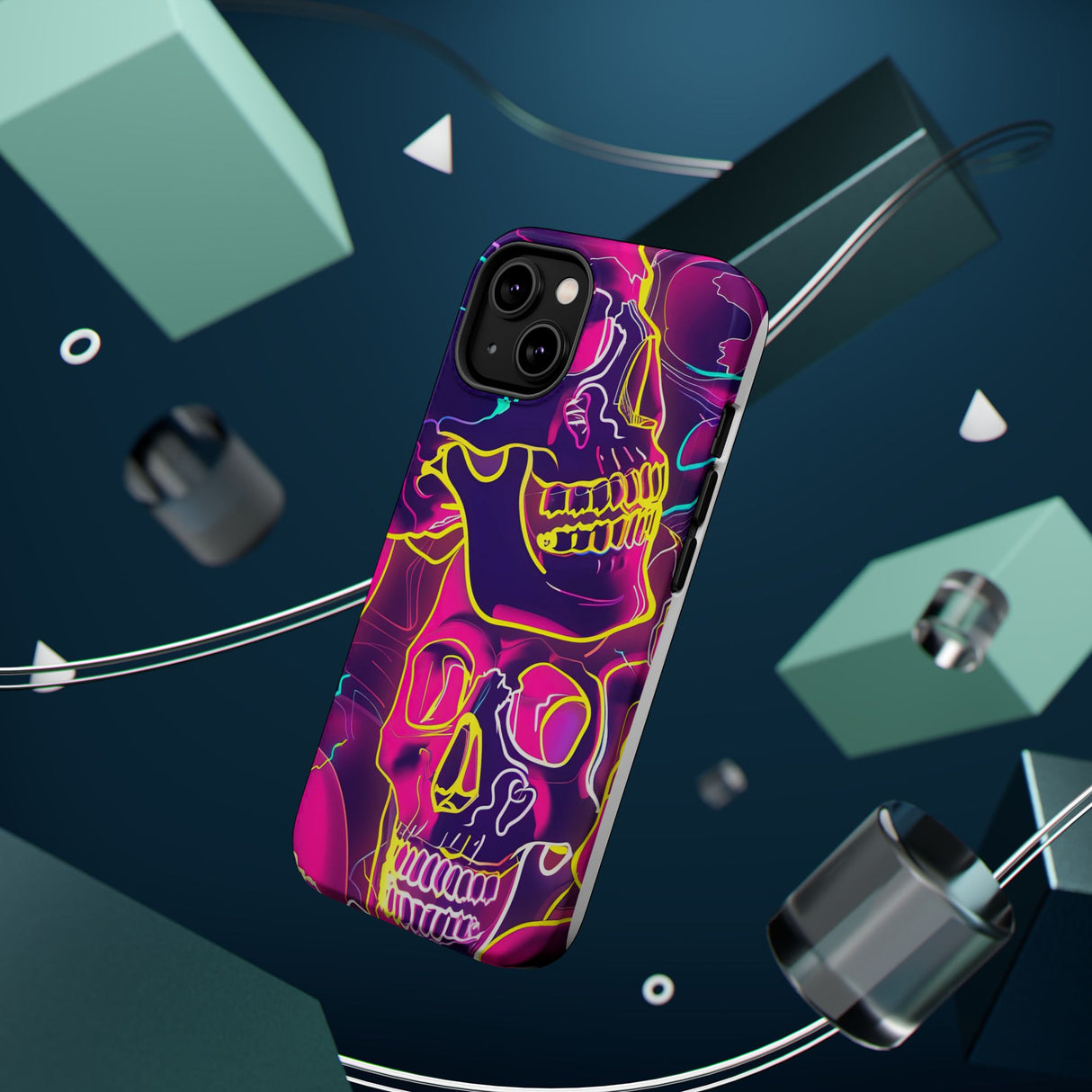 Neon Skulls ONE - Magnetic Tough Cases - Edgy Phone Protection for Bold Style