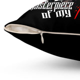 Every Masterpiece That I Paint Is A Masterpiece of My Mistakes - Colorful Skull Decor Pillow - 'Selfless: Make Your Life Extraordinary'