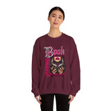 Baddie Book Graphic Sweatshirt | Gothic Pink Lips, Hand Tattoo Illustration
