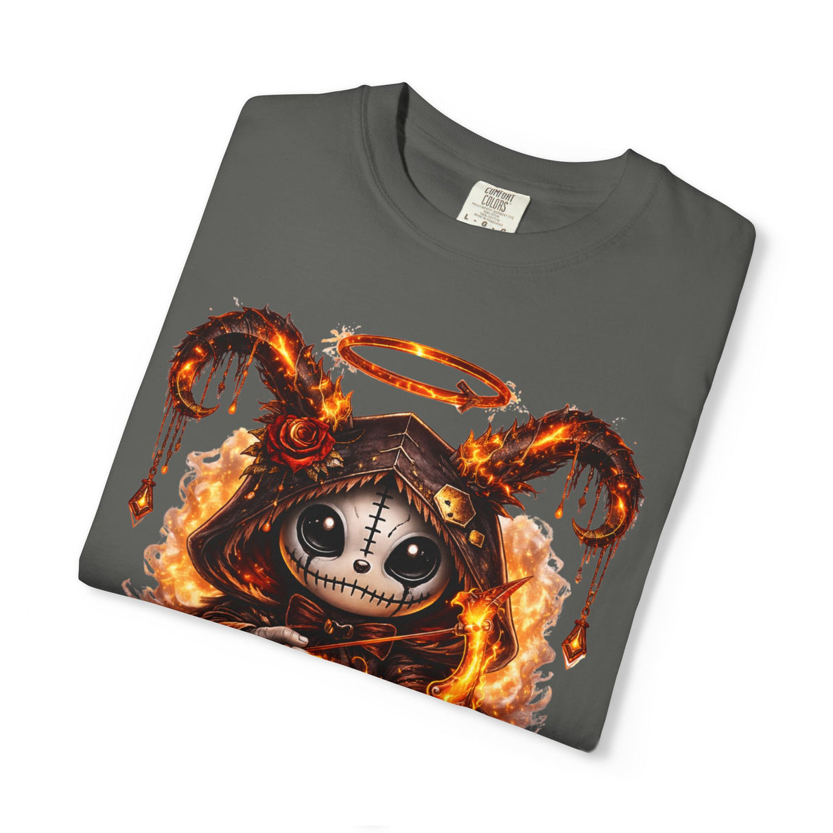 Fiery Sagittarius Skull Archer T-shirt | Zodiac Archer Graphic Tee